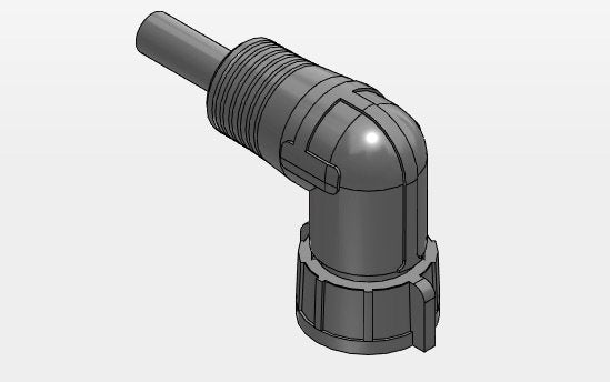 iMATE 28 3P MALE RA OVERMOLDED ASSEMBLY